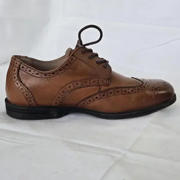 Florsheim Boys Youth Size 2M Brown Leather Brogues Wingtips Dress - Picture 7 of 10